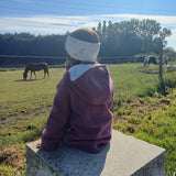 Walkjacke mit Reißverschluss und Einhörnern