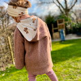 Knoten-Stirnband mit Ponys aus Jersey