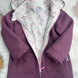 Walkjacke mit Reißverschluss und Einhörnern