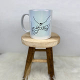 Perlmutt-Kaffeebecher "Du & Ich = Wir" - Das perfekte Geschenk für Verliebte