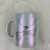 Perlmutt-Kaffeebecher "Du & Ich = Wir" - Das perfekte Geschenk für Verliebte