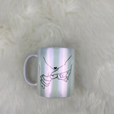 Perlmutt-Kaffeebecher "Du & Ich = Wir" - Das perfekte Geschenk für Verliebte
