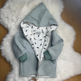 Walkjacke mit Reißverschluss 86 in Mint