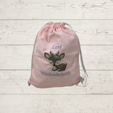 Kita Beutel mit Namen, Kita Tasche Mädchen, Wechselkleidung, Kindergarten Tasche mit Namen, Stoffbeutel personalisiert