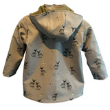 Gefütterte Bio-Softshelljacke mit Eselmuster – Wind- & Wetterfest