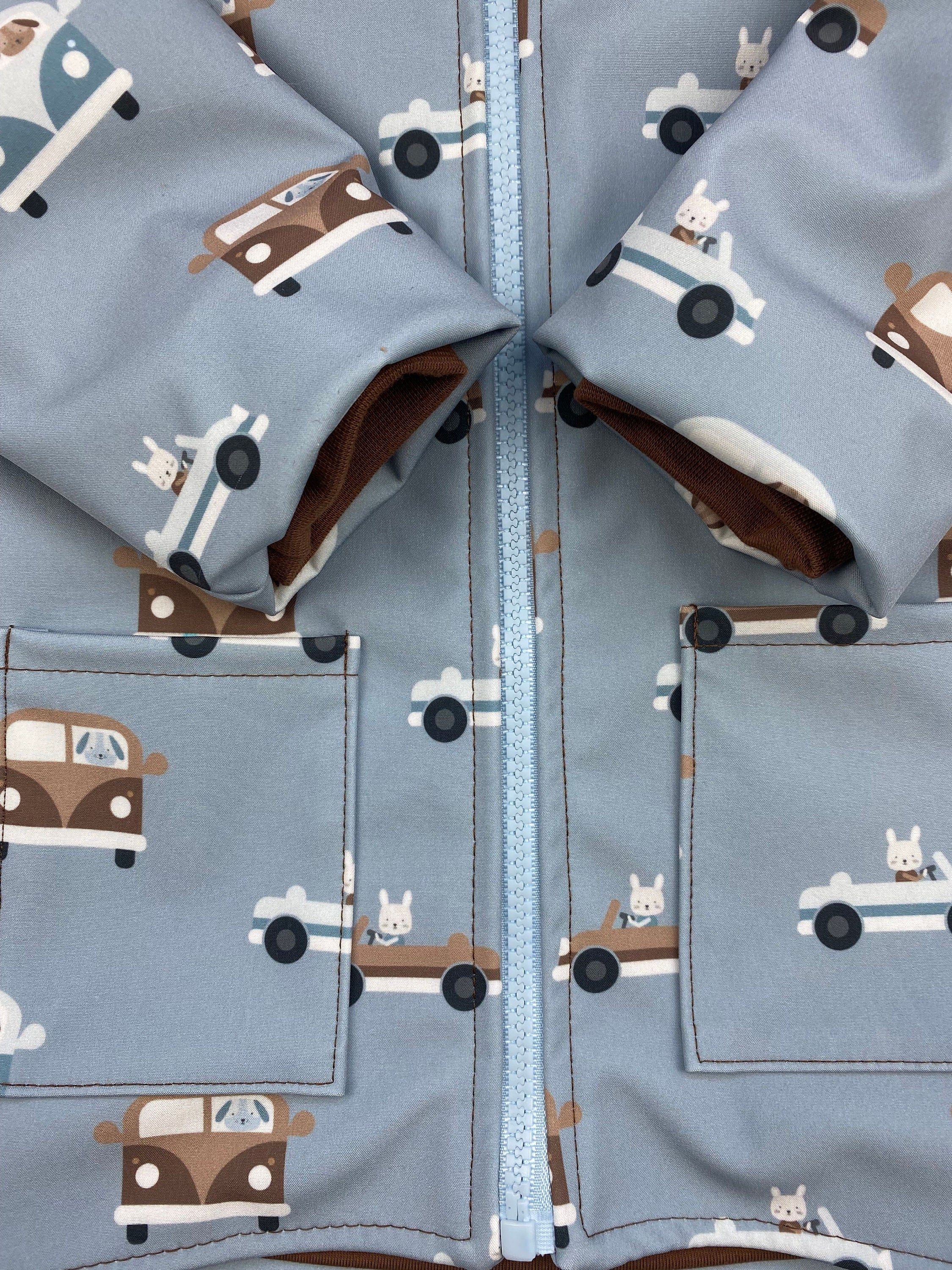 Softshell Regenjacke für Kinder gefüttert, Kinderregenjacke mit Kapuze und Reißverschluss,Softshelljacke Kinder, Übergangsjacke Kinder