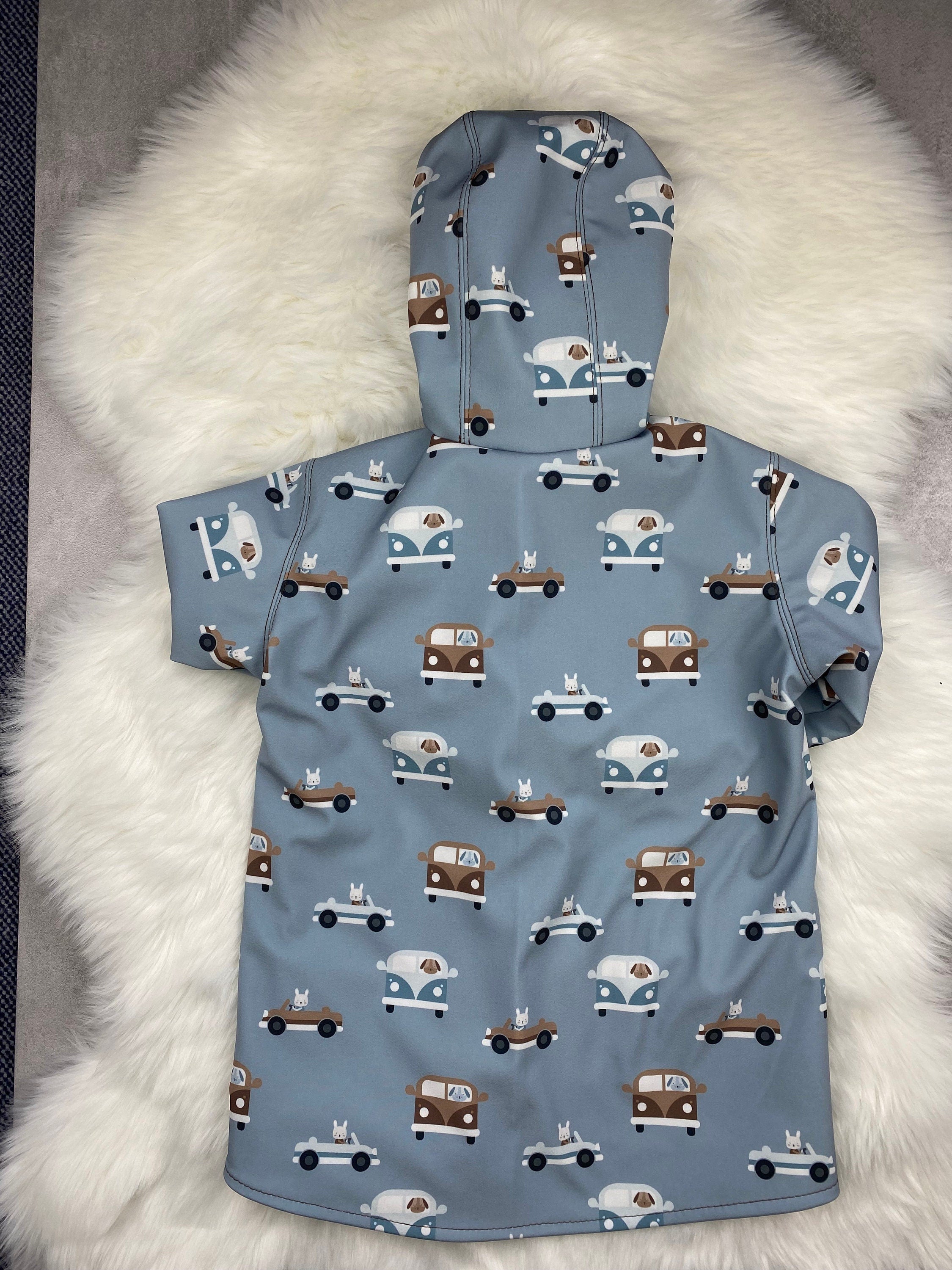 Softshell Regenjacke für Kinder gefüttert, Kinderregenjacke mit Kapuze und Reißverschluss,Softshelljacke Kinder, Übergangsjacke Kinder