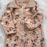 Softshell Regenjacke für Kinder gefüttert, Kinderregenjacke mit Kapuze und Reißverschluss,Softshelljacke Kinder, Übergangsjacke Kinder