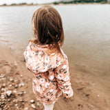 Softshelljacke Blumentraum von hinten