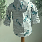 Softshelljacke Kinder, Regenjacke für Kinder, Matschjacke gefüttert, Kinderregenjacke mit Kapuze und Reißverschluss, Übergangsjacke Kinder