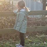 Softshelljacke für Mädchen, Uni, gefüttert mit Jersey in rosa Eulenmuster, Kragen, Kapuze und Reißverschluss