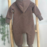 Wollwalk Overall mit Zipfelkapuze