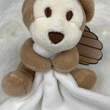 Schnuffeltuch personalisiert, Schmusetuch mit Namen, individuelles Geschenk, Schmusetuch Baby, Geschenke zur Geburt, Schmusetuch Affe