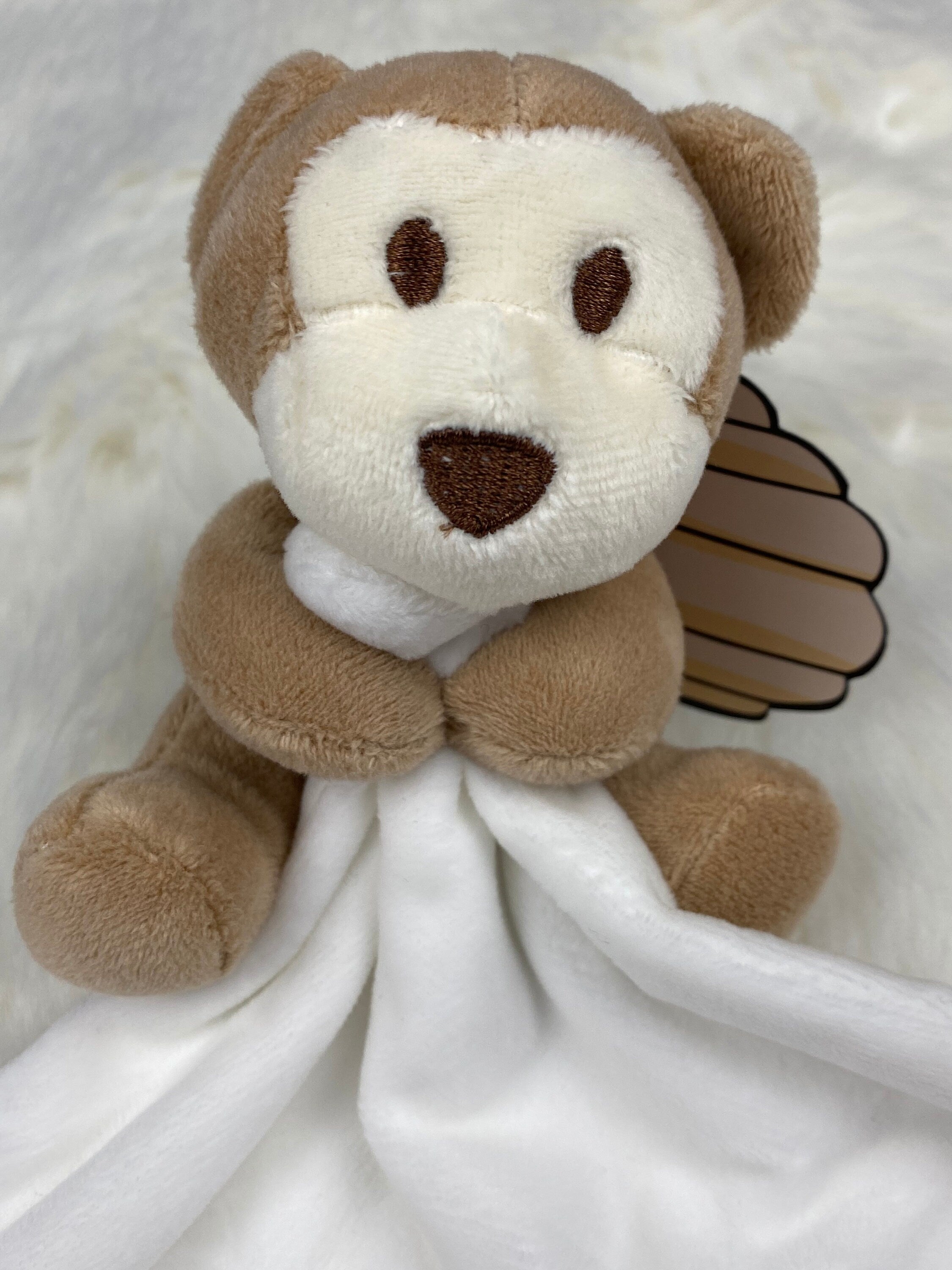 Schnuffeltuch personalisiert, Schmusetuch mit Namen, individuelles Geschenk, Schmusetuch Baby, Geschenke zur Geburt, Schmusetuch Affe