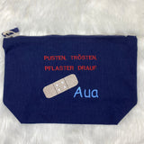 Reiseapotheke für Kinder, erste Hilfe Tasche, personalisierte Reiseapotheke, Kulturtasche für Kinder, Medikamenten Tasche, Tasche bestickt