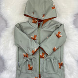 Regenjacke für Kinder / Softshelljacke für Kinder, Matschjacke, gefütterte Softshelljacke, Übergangsjacke für Kinder, Allwetterjacke Kinder