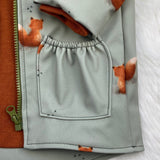 Regenjacke für Kinder / Softshelljacke für Kinder, Matschjacke, gefütterte Softshelljacke, Übergangsjacke für Kinder, Allwetterjacke Kinder