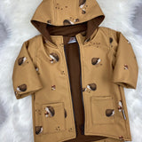 Regenjacke für Kinder, Matschjacke,Softshell Regenjacke gefüttert, Softshelljacke Kinder, Übergangsjacke Kinder, Allwetterjacke Kinder