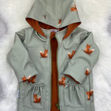 Regenjacke für Kinder / Softshelljacke für Kinder, Matschjacke, gefütterte Softshelljacke, Übergangsjacke für Kinder, Allwetterjacke Kinder