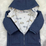 Walkjacke für Kinder, Wollwalkjacke Jungen, gefütterte Walkjacke Kinder, Walklodenjacke Kinder, Wolljacke für Kinder, Kinderjacke Winter