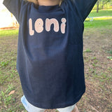 Personalisiertes besticktes T-Shirt mit Namen für Kinder, leuchtet im Dunkeln, Kinder T Shirt, Glow in the Dark, Kinder TShirt