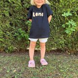 Personalisiertes besticktes T-Shirt mit Namen für Kinder, leuchtet im Dunkeln, Kinder T Shirt, Glow in the Dark, Kinder TShirt