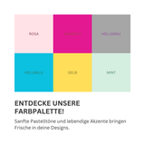 Personalisierter Geburtstagsteller mit Zahlen 0-9 & Vase | Modularer Geburtstagsring 3D-Druck
