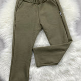 Kuschelig weich & super bequem: Kinderhose aus Bio-Baumwoll-Waffeljersey
