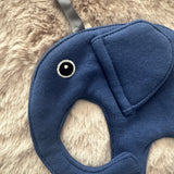 Personalisiertes Elefanten Schnullertuch mit Namen – Kuscheltuch aus 100% Baumwolle