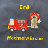 Kita Beutel mit Namen, Stoffbeutel personalisiert, personalisierter Turnbeutel, Beutel Wechselwäsche,Turnbeutel mit Namen bestickt