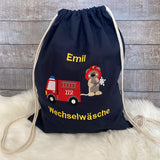Kita Beutel mit Namen, Stoffbeutel personalisiert, personalisierter Turnbeutel, Beutel Wechselwäsche,Turnbeutel mit Namen bestickt