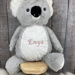 Koala personalisiertes Kuscheltier bestickt mit Namen, Geschenk zur Geburt, Taufe, Geburtstag, Taufgeschenk Koala