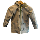 Gefütterte Bio-Softshelljacke mit Eselmuster – Wind- & Wetterfest