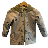 Gefütterte Bio-Softshelljacke mit Eselmuster – Wind- & Wetterfest