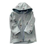 Vielseitige Kinder-Softshelljacke mit Robotern | Perfekt für Kita & Spielplatz | Ganzjährig tragbar