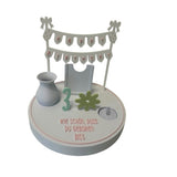 Personalisierter Geburtstagsteller mit Zahlen 0-9 & Vase | Modularer Geburtstagsring 3D-Druck