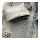 Vielseitige Kinder-Softshelljacke mit Robotern | Perfekt für Kita & Spielplatz | Ganzjährig tragbar