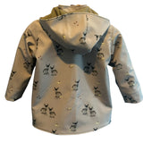 Gefütterte Bio-Softshelljacke mit Eselmuster – Wind- & Wetterfest