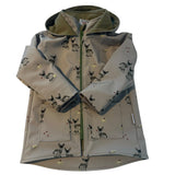 Gefütterte Bio-Softshelljacke mit Eselmuster – Wind- & Wetterfest