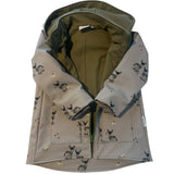 Gefütterte Bio-Softshelljacke mit Eselmuster – Wind- & Wetterfest