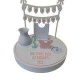 Personalisierter Geburtstagsteller mit Zahlen 0-9 & Vase | Modularer Geburtstagsring 3D-Druck