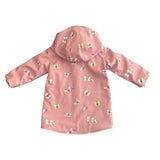 Softshell-Allwetterjacke „Schmetterling“ in Altrosa – Windfest mit Jerseyfutter & Kapuze