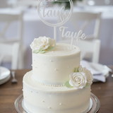 Tortenstecker Taufe – moderner Cake Topper für deine Tauftorte