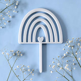 Tortenstecker Taufe – moderner Cake Topper für deine Tauftorte