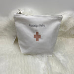 Reiseapotheke bestickte Kulturtasche, Erste Hilfe Tasche, Kosmetiktasche, Reiseapotheke, Medikamententasche