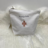 Reiseapotheke bestickte Kulturtasche, Erste Hilfe Tasche, Kosmetiktasche, Reiseapotheke, Medikamententasche