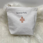 Reiseapotheke bestickte Kulturtasche, Erste Hilfe Tasche, Kosmetiktasche, Reiseapotheke, Medikamententasche