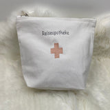 Reiseapotheke bestickte Kulturtasche, Erste Hilfe Tasche, Kosmetiktasche, Reiseapotheke, Medikamententasche