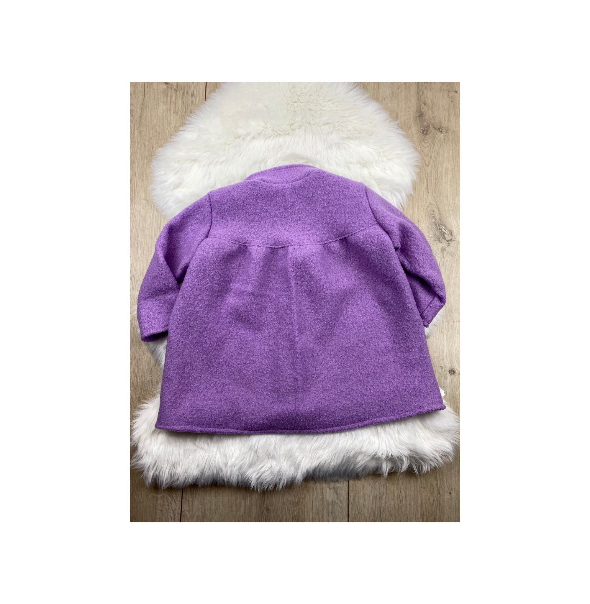 Wollwalkmantel für Mädchen, Wollwalk Jacke Kinder, Walkjacke Kinder , Winterjacke für Mädchen, Jacke mit Stehkragen, Übergangsjacke Kinder