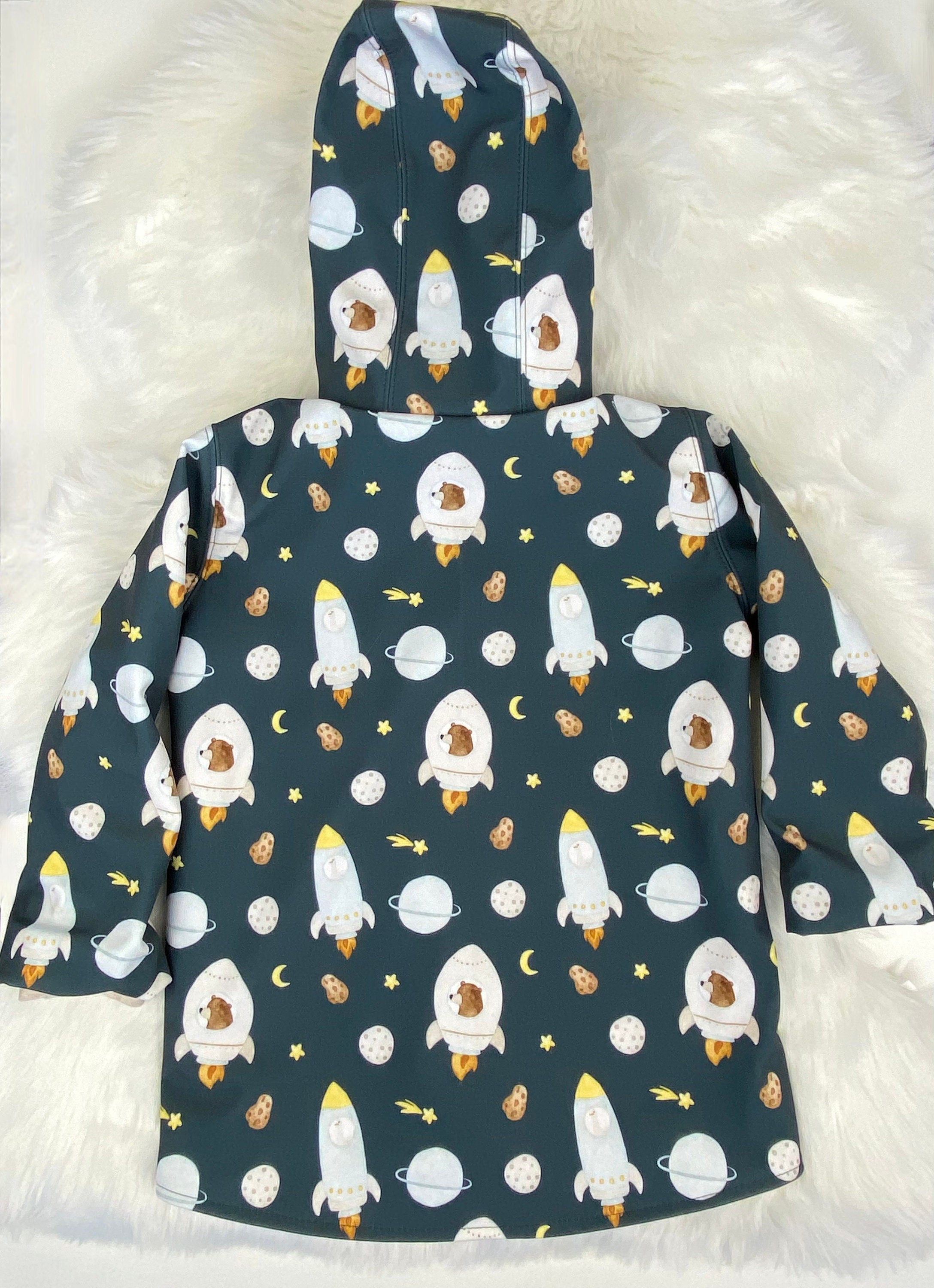 Regenjacke für Kinder, Matschjacke,Softshell Regenjacke gefüttert, Softshelljacke Kinder, Übergangsjacke Kinder, Allwetterjacke Kinder